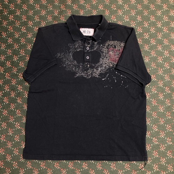M-76 Other - Grunge Y2K polo